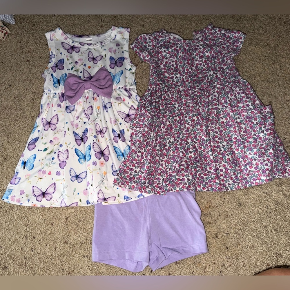 Carter's Purple and White Kids Matching Set